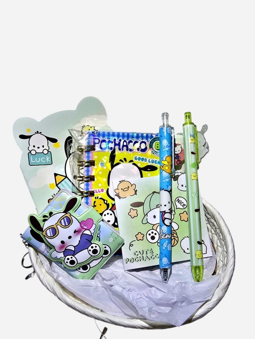 Sanrio Pochacco Kawaii Stationery Bundle Of 6 Items  NEW